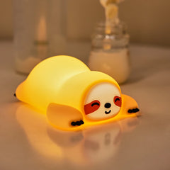 Cute Silicone Fox & Rabbit Touch Night Lamp, Dimmable & Rechargeable