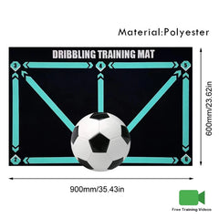 Children’s Indoor Football Dribbling Training Mat – Foldable, Non-Slip Design