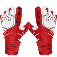 Sportout Youth & Adult Goalkeeper Gloves with Strong Grip and Fingerave Protection