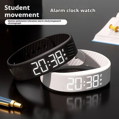 Student Smart Sports Watch with Pedometer, Vibration Alarm & LED Display