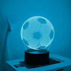 Modern Creative Football 3D Night Light, USB Powered Home Decor Lamp LED
