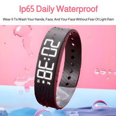 Student Smart Sports Watch with Pedometer, Vibration Alarm & LED Display