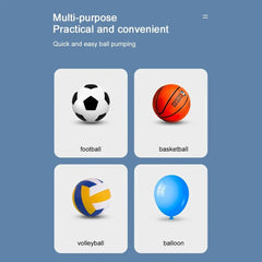 Portable Bicycle & Ball Hand Air Pump – Compact Multi-Sport Inflator