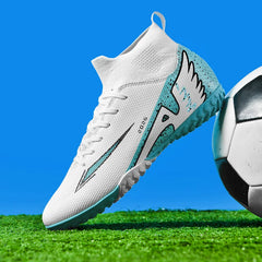 Professional Men’s Futsal Soccer Boots – High-Top, Non-Slip, Lightweight Sports Shoes
