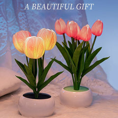 Tulip LED Night Light – Simulated Bouquet Bedside Atmosphere Lamp