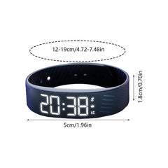Digital Alarm Watch Bracelet with Vibration Alert for Quiet Wake-Up