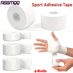 Athletic Sports Tape (4 Rolls) – Very Strong Support, Clean Removal, Ideal for Athletes & Trainers
