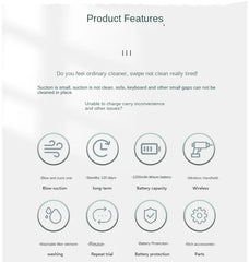 Portable Handheld Car Vacuum Cleaner for Vehicles & Home Use