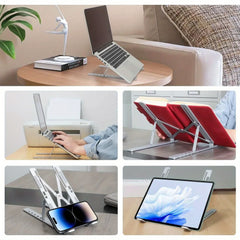 Foldable Aluminum Laptop Stand for 8–16” Laptops with Enhanced Ventilation