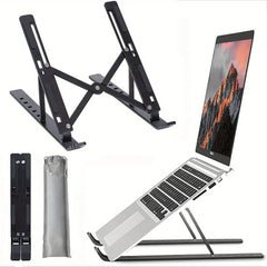 Foldable Aluminum Laptop Stand for 8–16” Laptops with Enhanced Ventilation