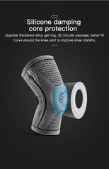 Silicone Patella Knee Strap Brace – Meniscus Support & Compression for Sports