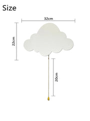 Cloud Light Floating Wall Lamp for Nursery & Kids Rooms, Battery Powered
