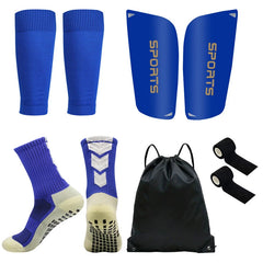 5PCS Drawstring Soccer Shin Guard Socks Set – Non-Slip Leg Covers for Training