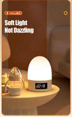 Rechargeable Touch Night Light, 3-Color LED Bedside Lamp for Kids Room
