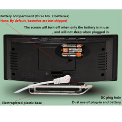 Multifunction LED Alarm Clock with Temp/Humidity Display