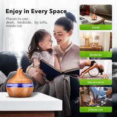 Mini USB Portable Air Humidifier – Quiet Mist for Home & Office