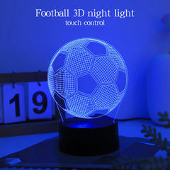 Modern Creative Football 3D Night Light, USB Powered Home Decor Lamp LED