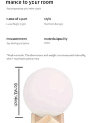 LED Moon Night Light – Warm Glow Galaxy Lamp for Bedroom Décor