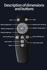 LED Astronaut Galaxy Projector Night Light for Bedroom, Kids, Party Decor