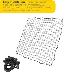 100×100cm Football Rebound Net with Elastic Ropes – Goalkeeper Training Target