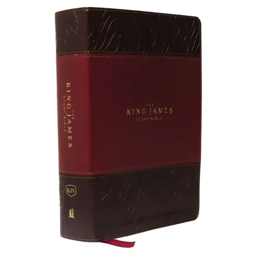 The King James Study Bible, Imitation Leather, Burgundy, Indexed, Full-Color Edition