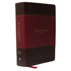 The King James Study Bible, Imitation Leather, Burgundy, Indexed, Full-Color Edition