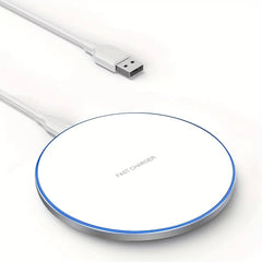 LED Mini Wireless Charging Pad Fast Dock for iPhone Pro Max & Xiaomi Samsung