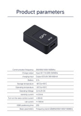GF07 Mini GPS Tracker with Magnetic Mount for Vehicle, Pet & Personal Tracking