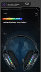 ONIKUMA GT808 Gaming Headset with Bendable Mic, Soft Pads, Immersive Sound