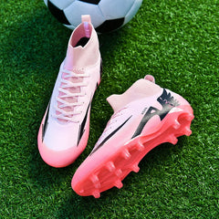 Professional Men’s Futsal Soccer Boots – High-Top, Non-Slip, Lightweight Sports Shoes