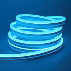 EU Plug RGB Neon Rope Light, DC24V Bluetooth App Control, Indoor/Outdoor