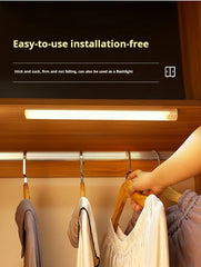 Wireless Rechargeable LED Motion Sensor Cabinet Light for Closet Kitchen