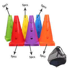 Multi-Pack Sports Marker Cones for Speed & Agility Training (12–36 PCS)