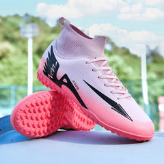 Professional Men’s Futsal Soccer Boots – High-Top, Non-Slip, Lightweight Sports Shoes