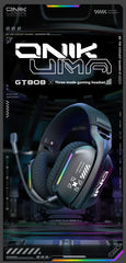 ONIKUMA GT808 Gaming Headset with Bendable Mic, Soft Pads, Immersive Sound
