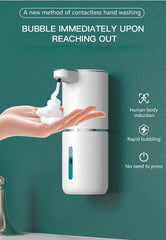 380ML Touchless Automatic Soap Dispenser, IPX5 Waterproof, 4-Level Foam Control