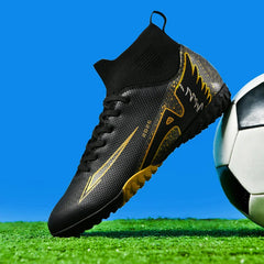 Professional Men’s Futsal Soccer Boots – High-Top, Non-Slip, Lightweight Sports Shoes