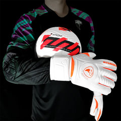 Soccer Goalie Gloves with Finger Protection, Non-Slip Latex Grip (Size 5/6/7/8/9/10 )
