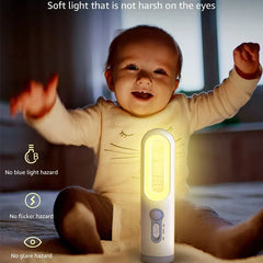 2-in-1 Portable Motion Sensor Night Light Flashlight for Reading & Camping