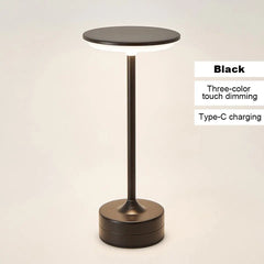 LED Touch Sensor Table Lamp USB Rechargeable Portable Night Light Wireless