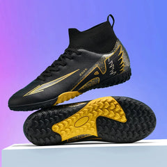 Professional Men’s Futsal Soccer Boots – High-Top, Non-Slip, Lightweight Sports Shoes