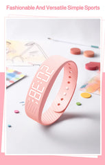 Student Smart Sports Watch with Pedometer, Vibration Alarm & LED Display