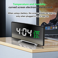 Multifunction LED Alarm Clock with Temp/Humidity Display