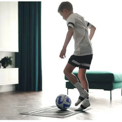Children’s Indoor Football Dribbling Training Mat – Foldable, Non-Slip Design