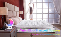 Cute Moon Night Light with RGB Color Changing, Clock & Bluetooth Speaker