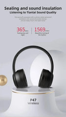 Air P47 TWS Bluetooth Stereo Headphones Wireless Earphones for Android & iOS