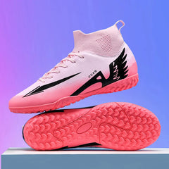 Professional Men’s Futsal Soccer Boots – High-Top, Non-Slip, Lightweight Sports Shoes