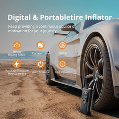 CARSUN Rechargeable Air Compressor for Car, Motorcycle, Bicycle & Balls