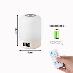 LED Touch Night Lamp with Dimmable Light and USB Charging for Bedside Use