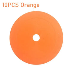 10-Piece Sports Training Flat Cones – Portable Speed & Agility Marker Discs